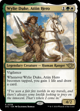 Wylie Duke, héros atiin