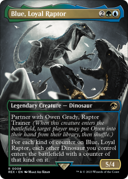 Blue, raptor loyale