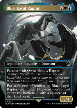 Blue, raptor loyale