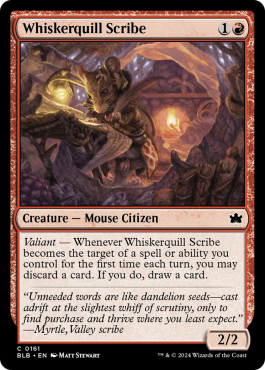 Scribe plumoustache