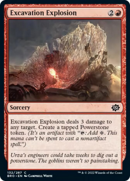 Explosion d'excavation