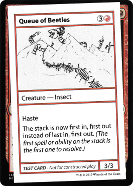 Queue of Beetles