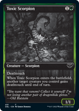 Scorpion toxique