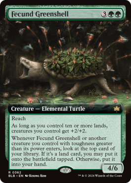 Carapace herbée féconde