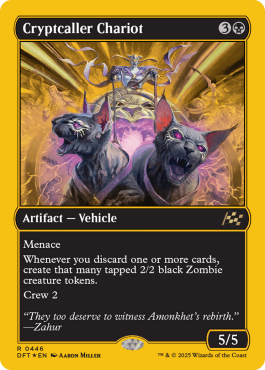 Chariot du meneur des cryptes