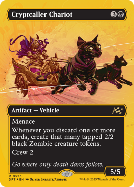 Chariot du meneur des cryptes