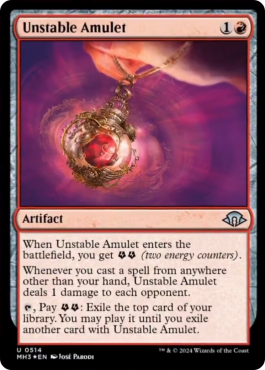 Amulette instable