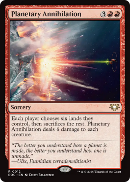 Annihilation planétaire