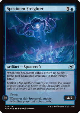 Cargo de spécimens