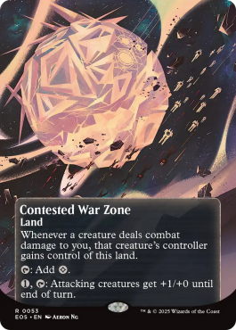 Zone de guerre contestée