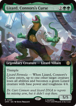 Le Lézard, malédiction de Connors
