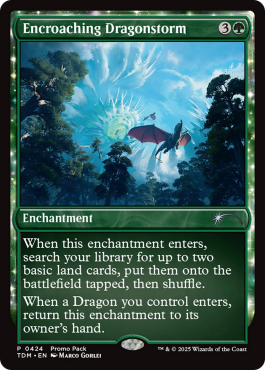 Orage des dragons empiétant