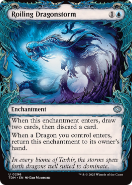 Orage des dragons tourbillonnant