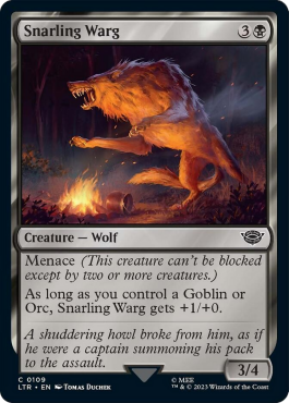 Warg menaçant