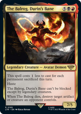 Le Balrog, Fléau de Durin