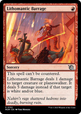 Barrage lithomantique