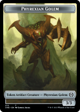 Phyrexian et golem (3/3, incolore)