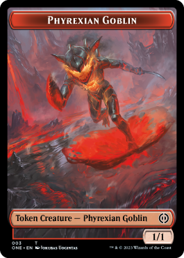 Gobelin phyrexian (1/1, rouge)