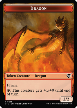 Dragon et oeuf (0/2, défenseur) / Dragon (2/2, vol)