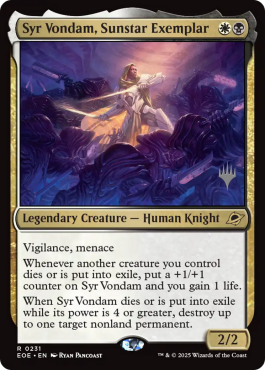 Syr Vondam, archétype de Solétoile