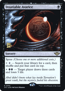 Avarice insatiable
