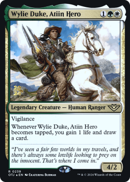 Wylie Duke, héros atiin
