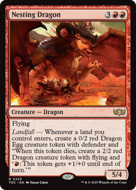 Dragonne nidifiante