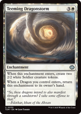 Orage des dragons grouillant