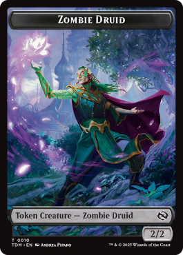 Zombie et druide (2/2, noir) / Trésor