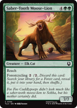 Élan-lion à dents de sabre