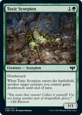 Scorpion toxique