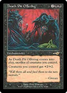Offrande à la fosse de la mort