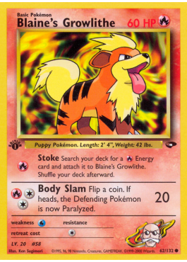 Blaine's Growlithe (G2 62)