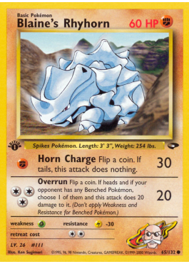 Blaine's Rhyhorn (G2 65)