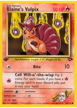 Blaine's Vulpix (G2 66)