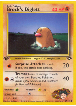 Brock's Diglett (G2 67)