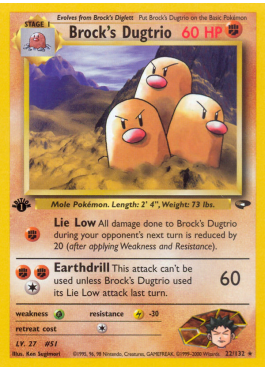 Brock's Dugtrio (G2 22)