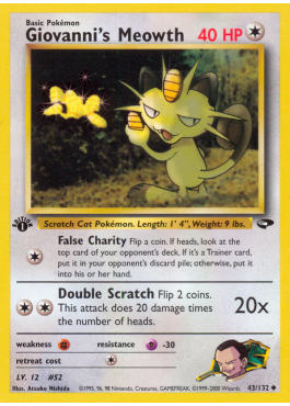 Giovanni's Meowth (G2 43)