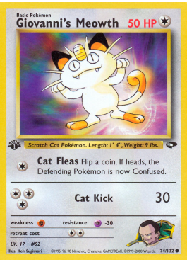 Giovanni's Meowth (G2 74)