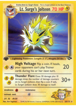 Lt. Surge's Jolteon (G2 28)