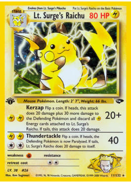 Lt. Surge's Raichu (G2 11)