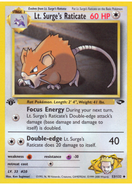 Lt. Surge's Raticate (G2 53)