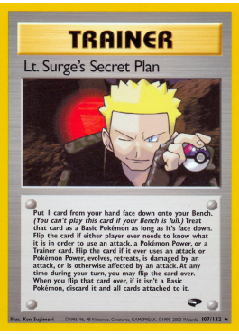 Lt. Surge's Secret Plan (G2 107)