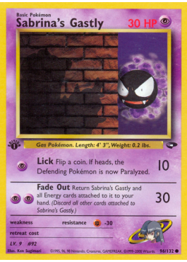 Sabrina's Gastly (G2 96)