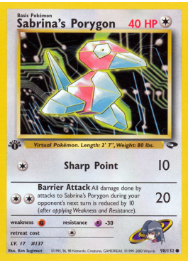 Sabrina's Porygon (G2 98)