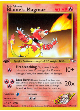 Blaine's Magmar (G1 37)