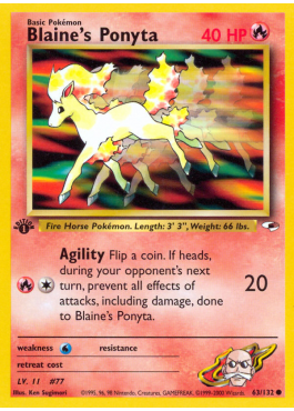 Blaine's Ponyta (G1 63)