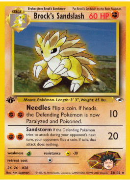 Brock's Sandslash (G1 23)