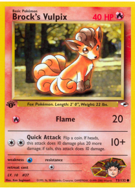 Brock's Vulpix (G1 73)