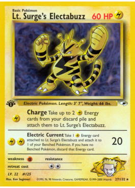 Lt. Surge's Electabuzz (G1 27)